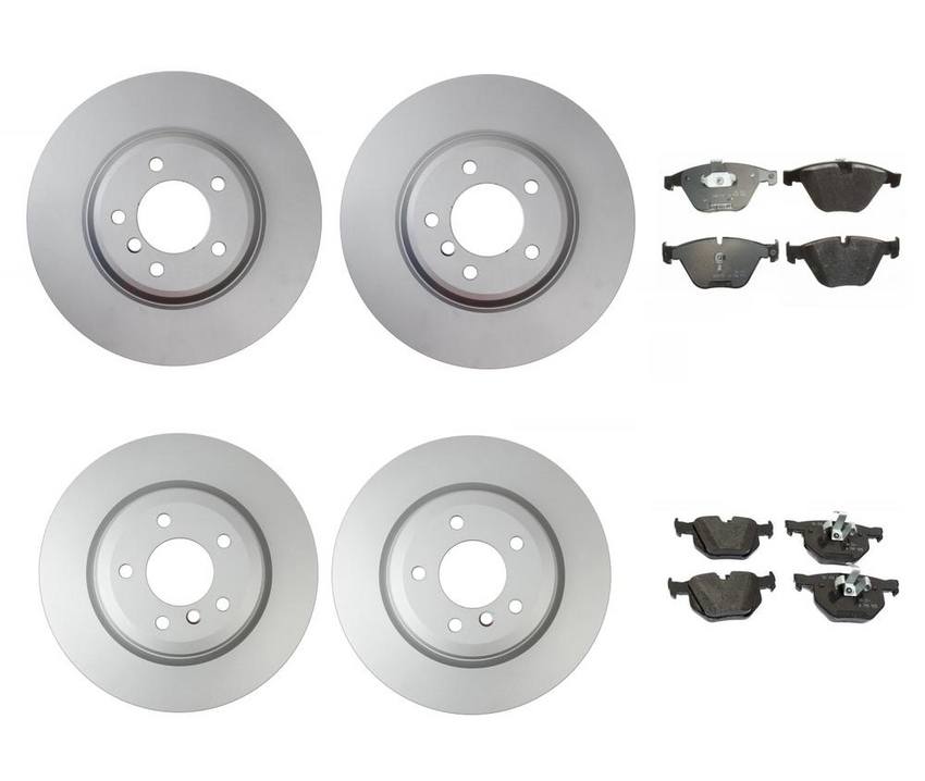 BMW Brake Kit - Pads and Rotors Front &  Rear (348mm/336mm)